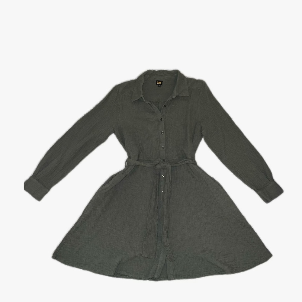 Lee Dark Green Long Sleeve Dress